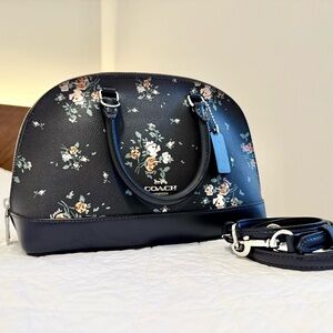 Coach Katy Satchel in Midnight Floral